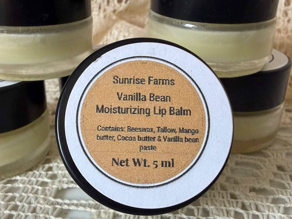 Vanilla Bean Tallow Lip Balm Jar 5Ml.