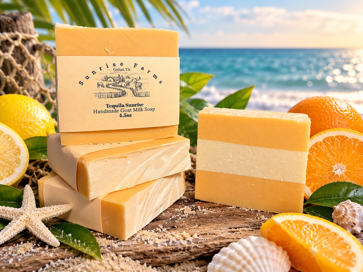 Tequila Sunrise Goat Milk Soap