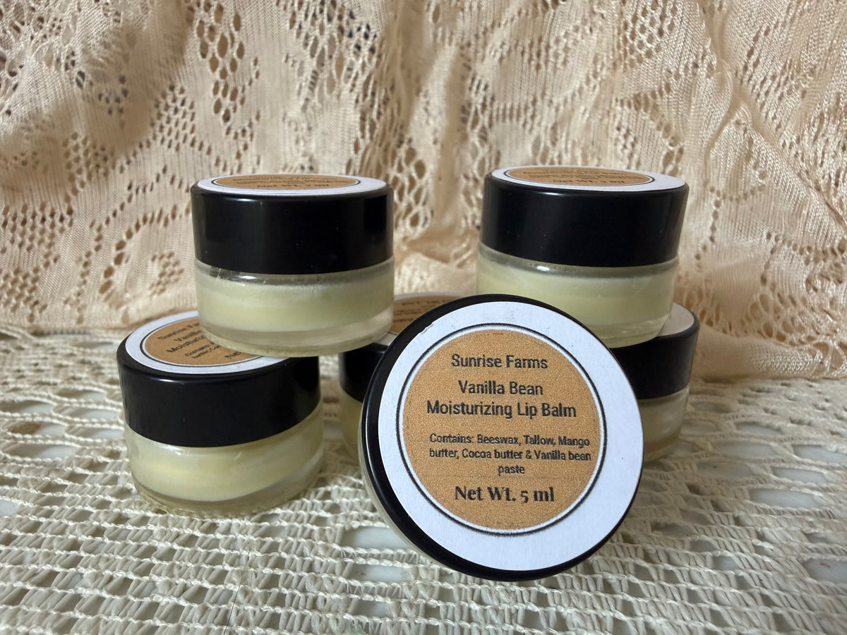Vanilla Bean Tallow Lip Balm Jar 5Ml.