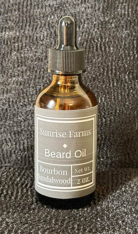 Bourbon Sandalwood Beard Oil 2 Oz.