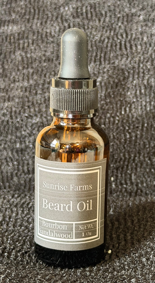 Bourbon Sandalwood Beard Oil 1 Oz.