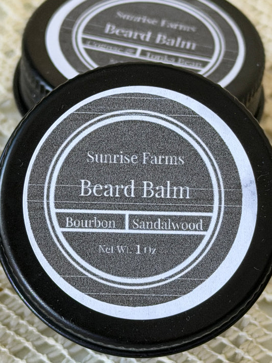 Bourbon Sandalwood Beard Balm 1 Oz.
