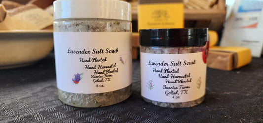 Lavender Salt Scrub 8 oz.