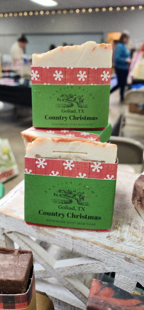 Country Christmas Goat Milk Soap